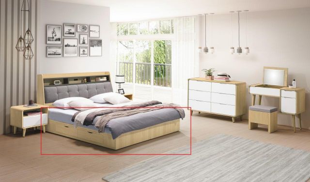 貝克 5尺二抽收納床底